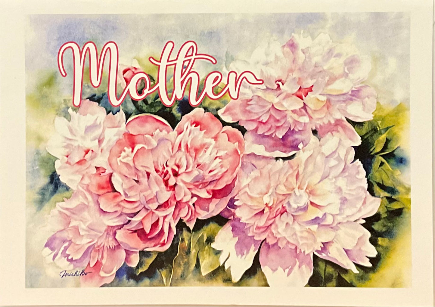 Peony Delicacy Mother's Day Notecard