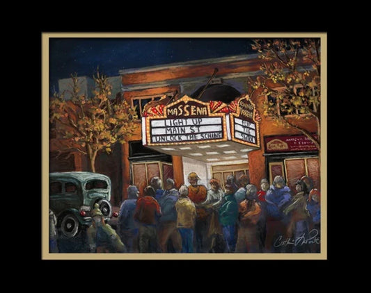Light up the Town Massena Schine Theater Poster