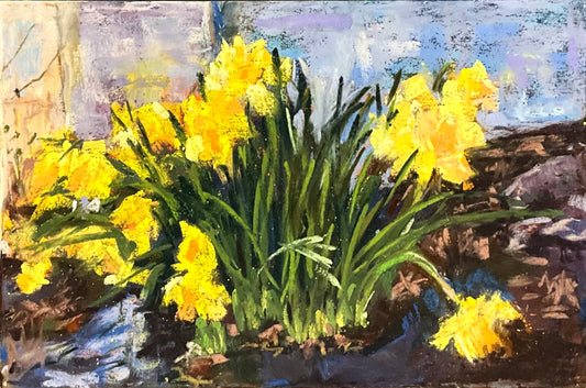 Daffodils - Original Pastel