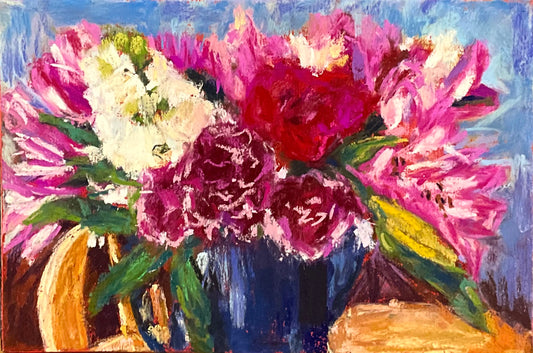 Kitchen Kettle Bouquet #2 - Original Pastel
