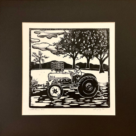 "Still Runs Fine" Block Print with Black Matt