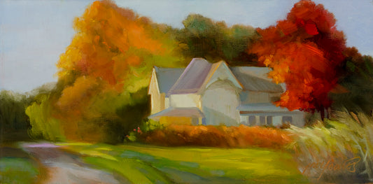 “Evening Gold” Notecard