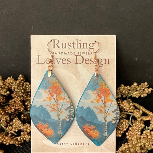 Autumn Birch Drop Earrings