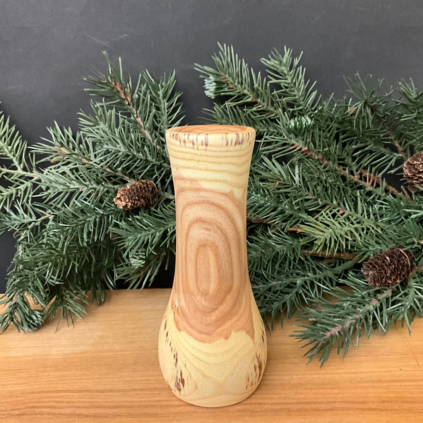 Hand-turned Ash Bud Vase