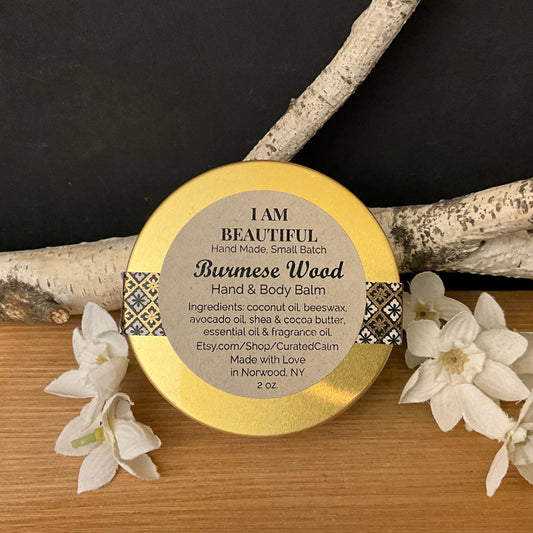 Hand & Body Balm Burmese Wood