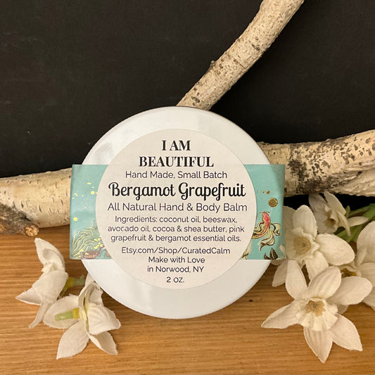 Hand & Body Balm 2oz tin Bergamot Grapefruit