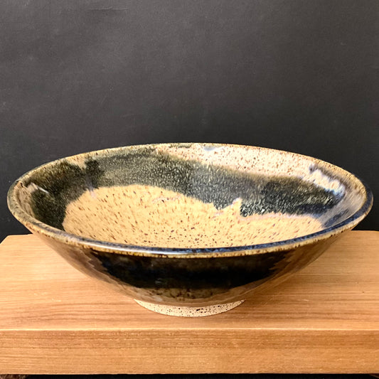 Pasta Bowl Gold with Dark Rim