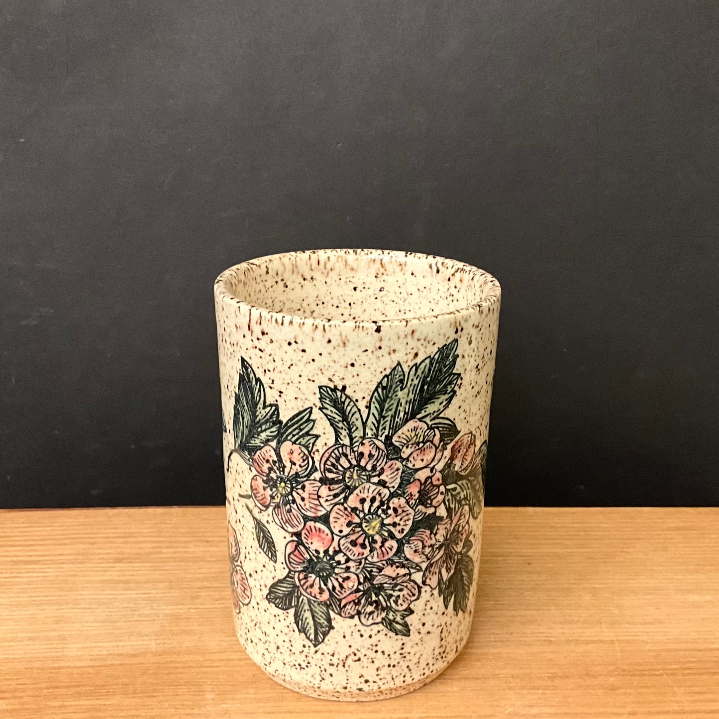 Tumbler - Bird on Branch with Blossoms