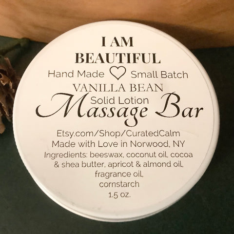 Massage Bar Vanilla Bean