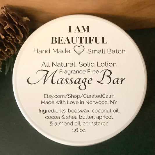 Massage Bar Fragrance Free