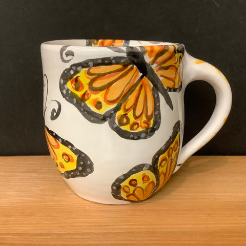 Mug with Monarch Butterfles