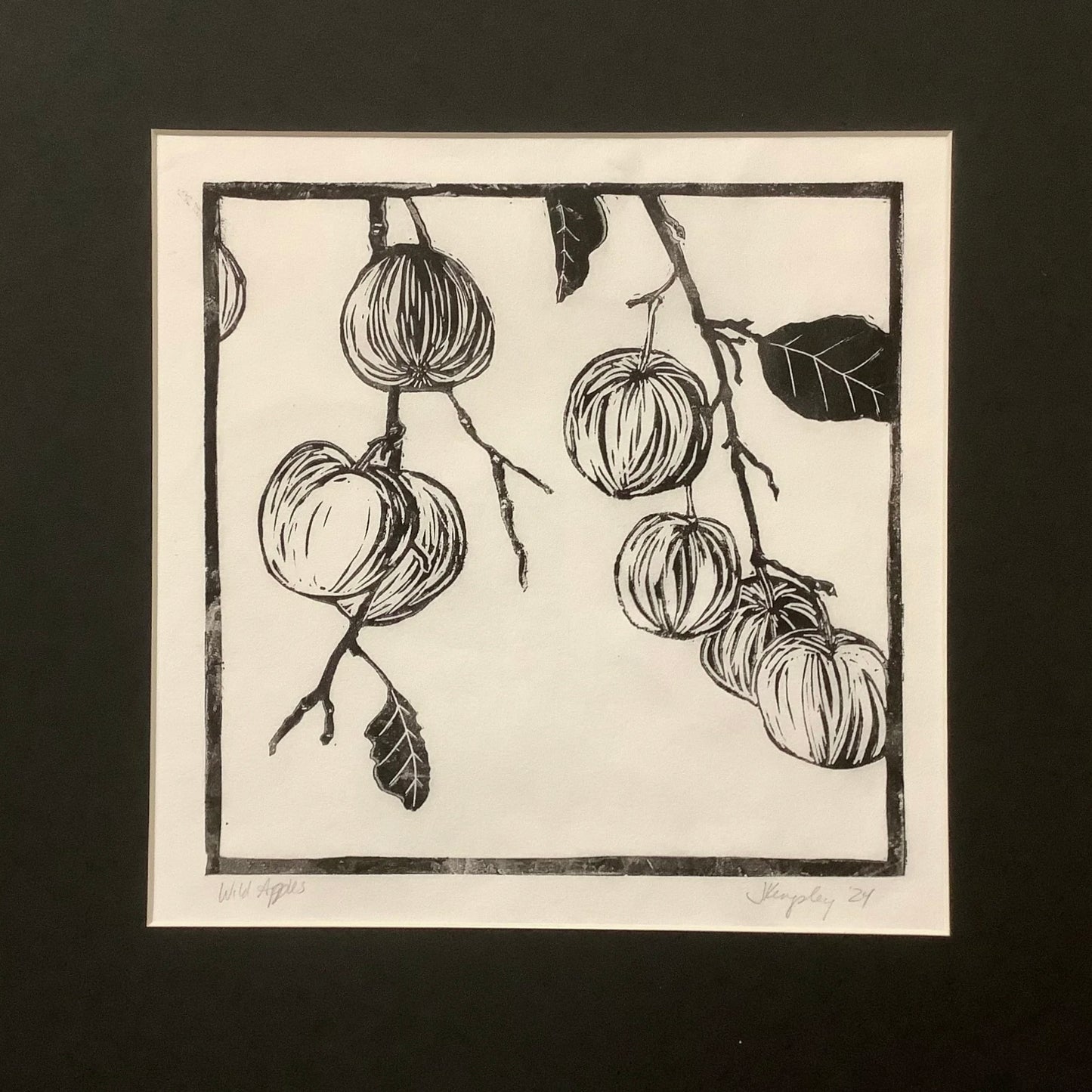 Wild Apples Block Print