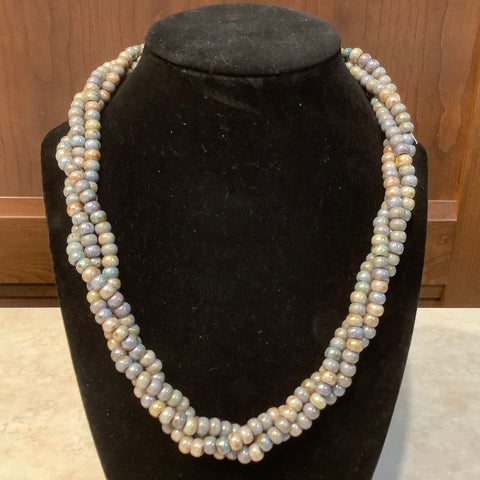 Bon Bead Choker “Pearl Look”