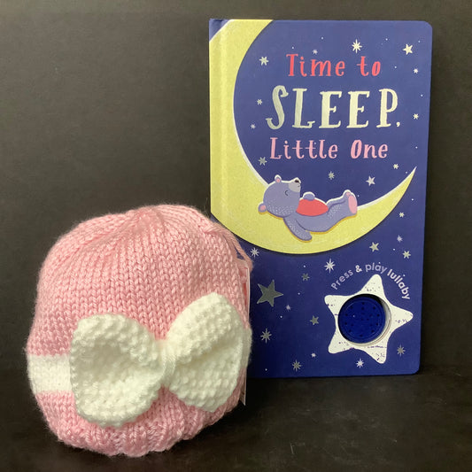 Pink Hat With White Bow