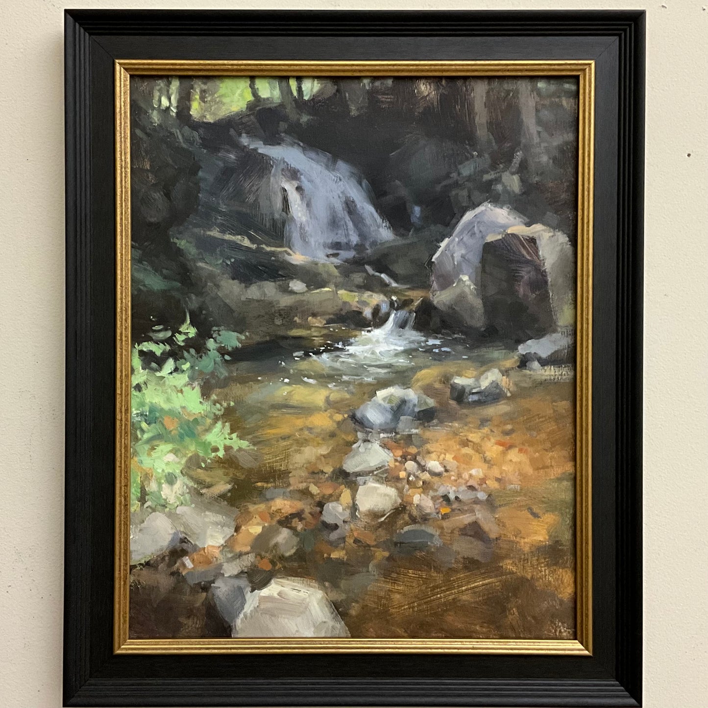“Stone Valley: Keeper of the Shadows” Original Oil - Framed