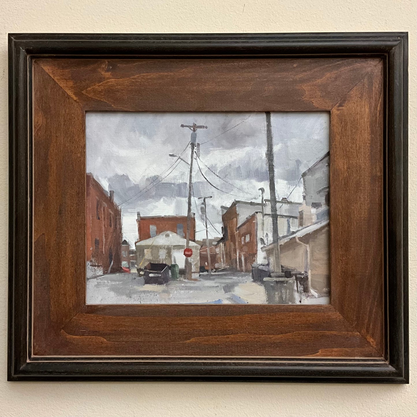 “Masts in a Storm” Original Oil - Framed