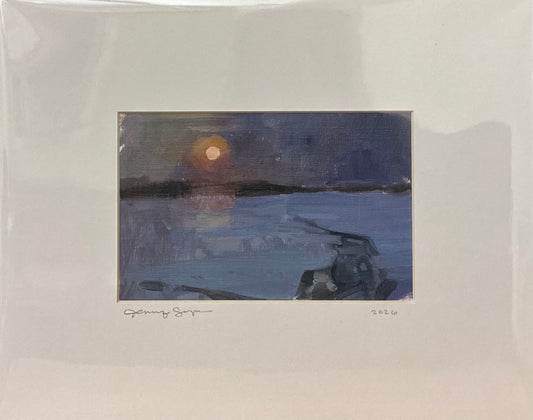 “Norwood Pond” Original Oil with Mat