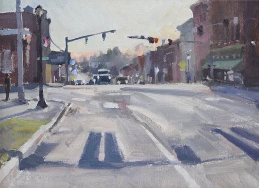 “Spring on Main” Original Oil - Framed