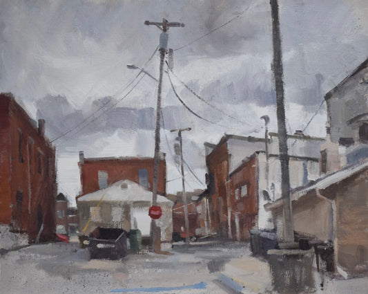 “Masts in a Storm” Original Oil - Framed