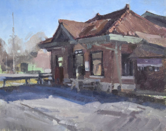 “The Hoot Owl” Original Oil - Framed