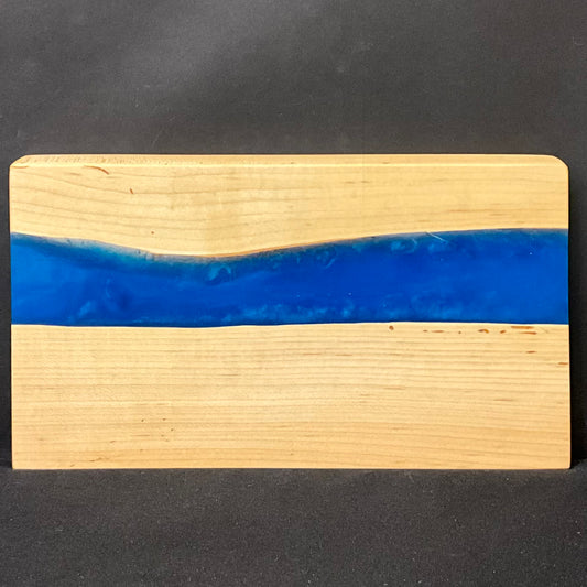 Maple Cutting Board w/ Blue River #2602