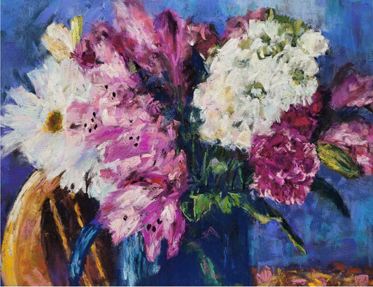 Kitchen Kettle Bouquet #1 - Original Pastel(large version)