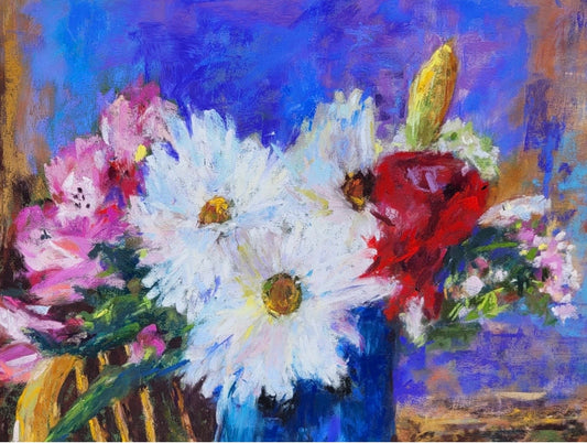 Kitchen Kettle Bouquet #4 - Original Pastel(large version)
