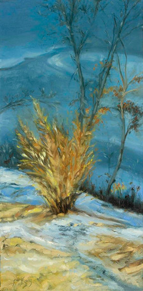 “December Forsythia” Notecard