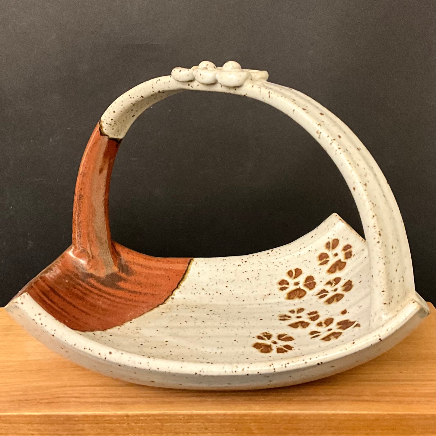 Handled Basket Cherry Blossom Design
