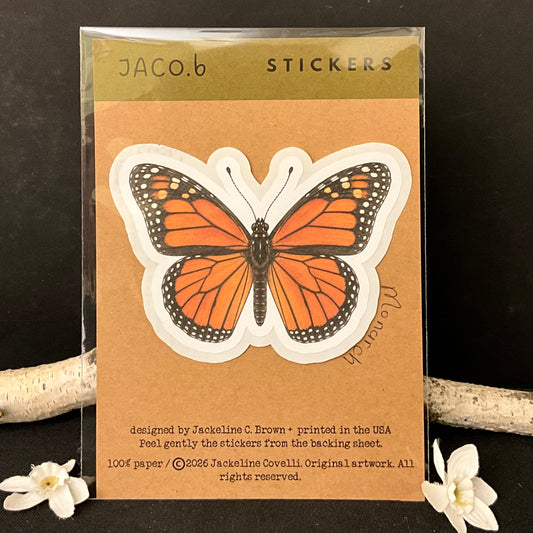 Monarch Butterfly Sticker Card