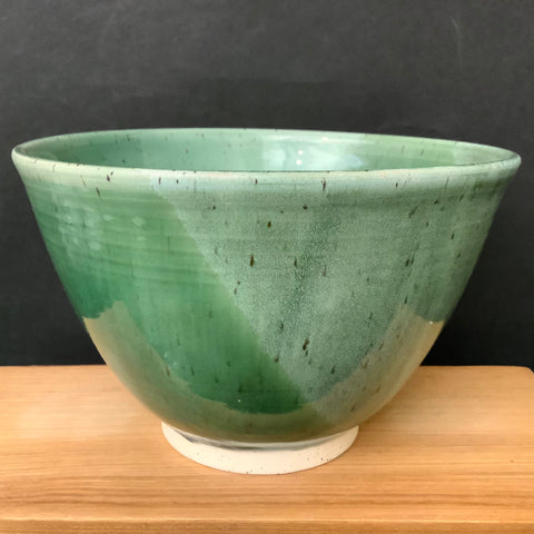 Deep Mixing Bowl in Greens