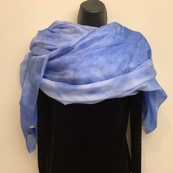 “Alchemy” Wrap Scarf in Periwinkle Blue