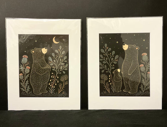 Under the Same Sky Bear Prints Set of 2