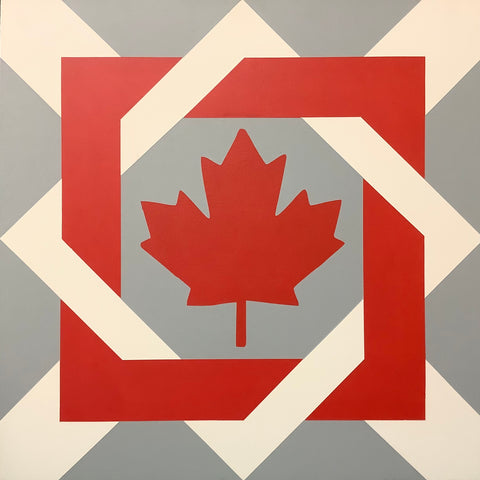 Canadian Maple Leaf Barn Quilt  2' x 2'