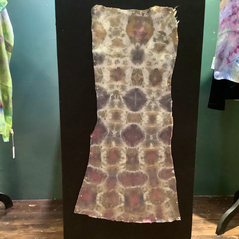 Remnant I - Ice Dyed Silk Charmeuse Display