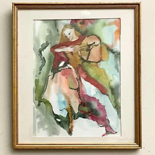 “Musician” Original Framed Watercolor