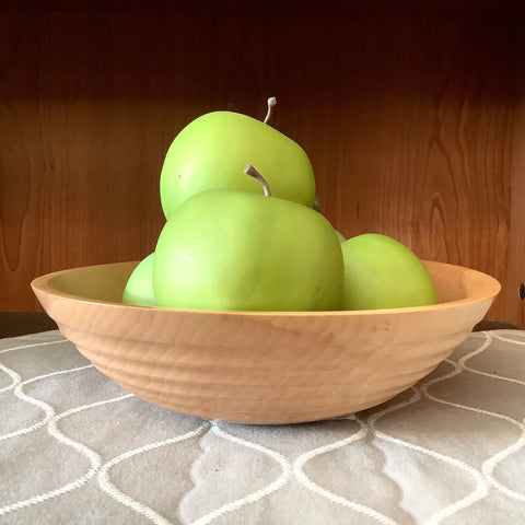 Bowl Maple w/grooves on outside