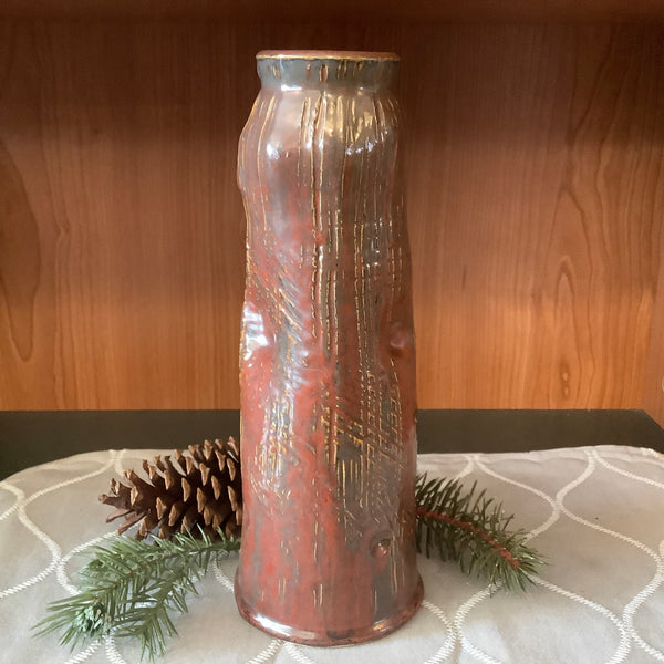 Brown Hand Built Vase