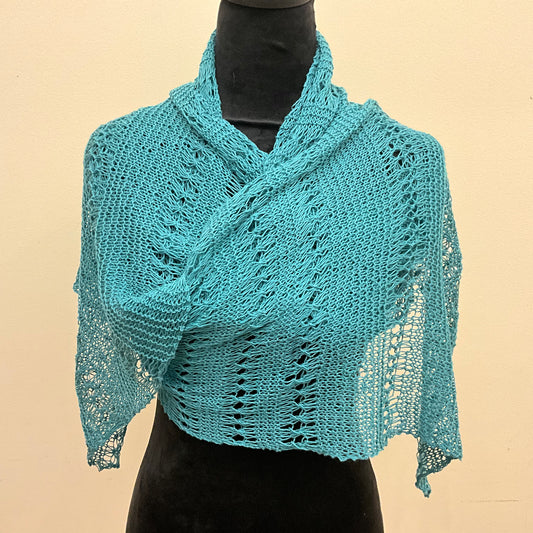 Beinn Ghlas Teal Shawl