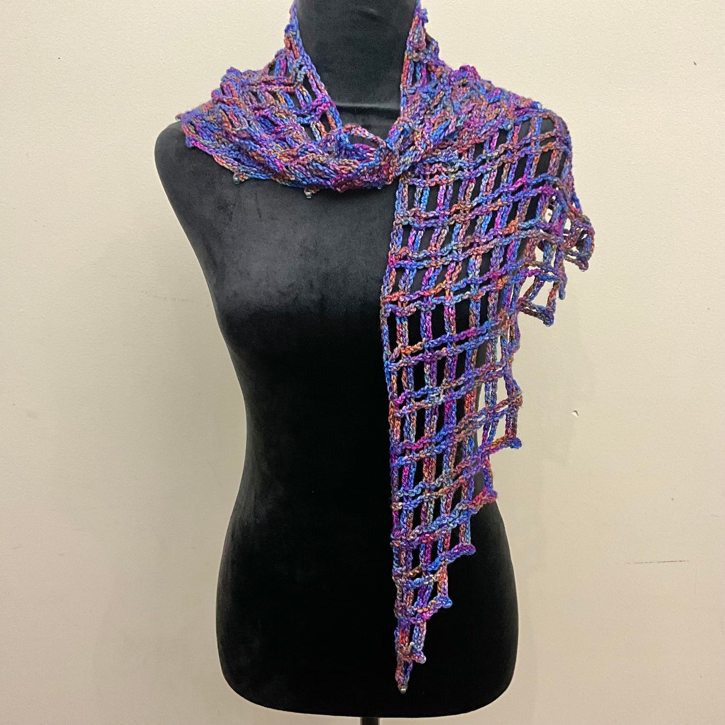 “Aero” Shawl in Jewel Tones