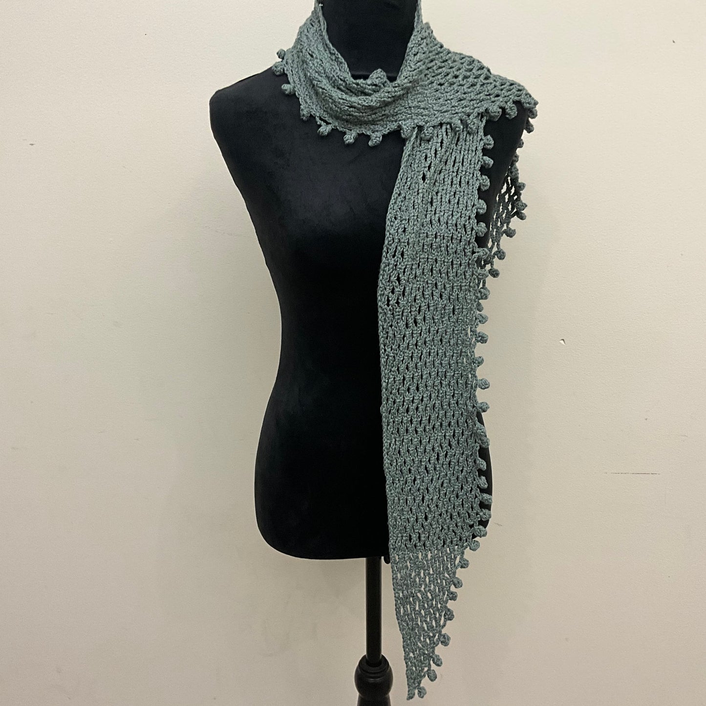 “You’ve Got a Friend” Angled Scarf in Sage Green