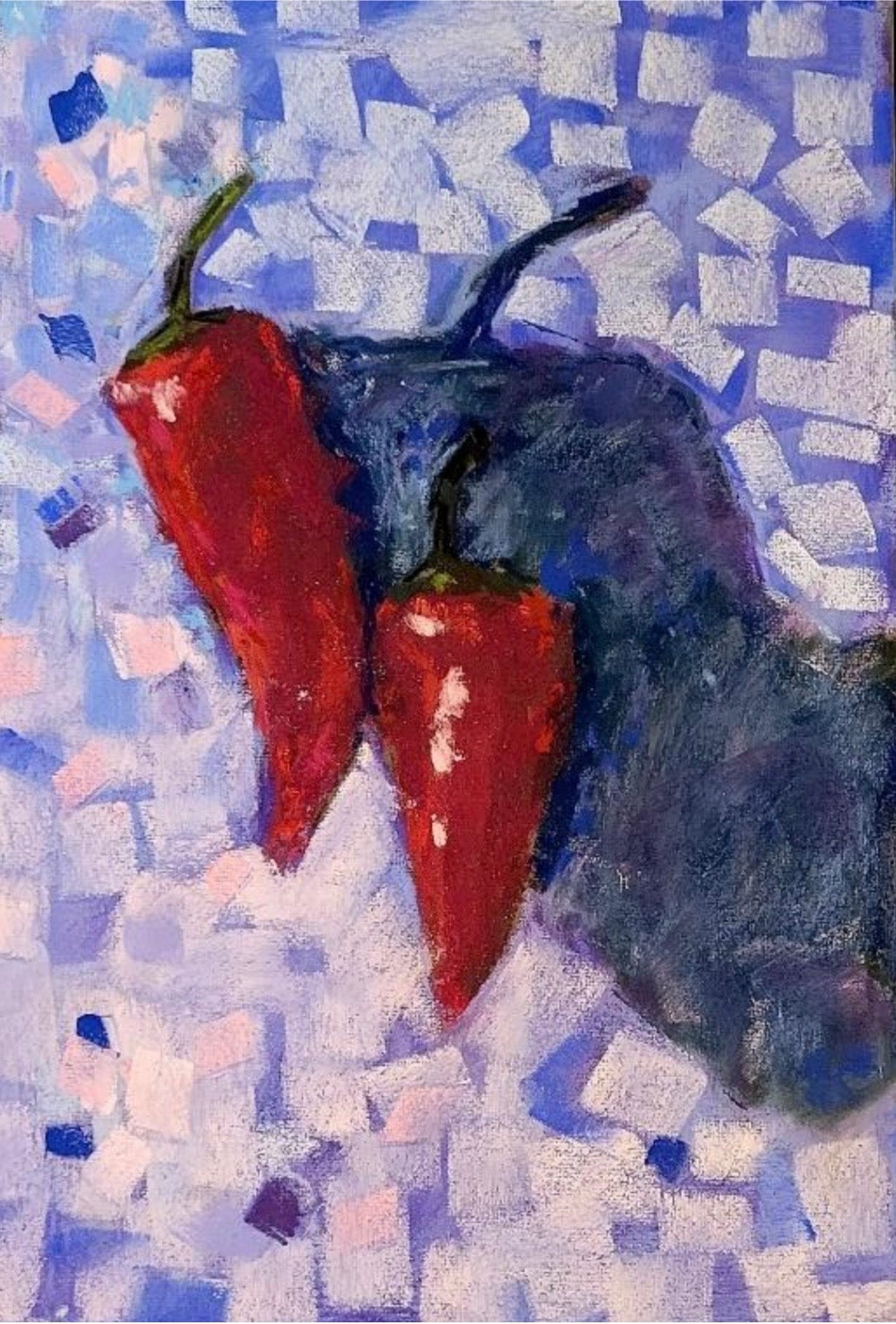 Two Red Hot Chili Peppers- Original Pastel