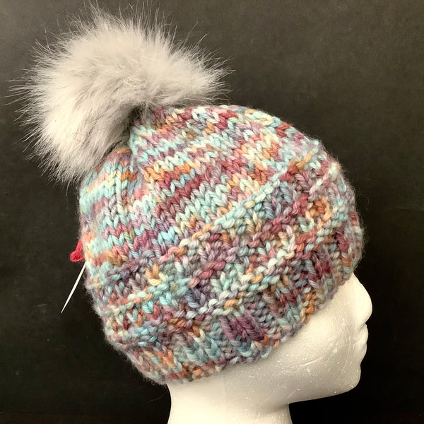 Hand Knitted Wool “Sherbet Hat”