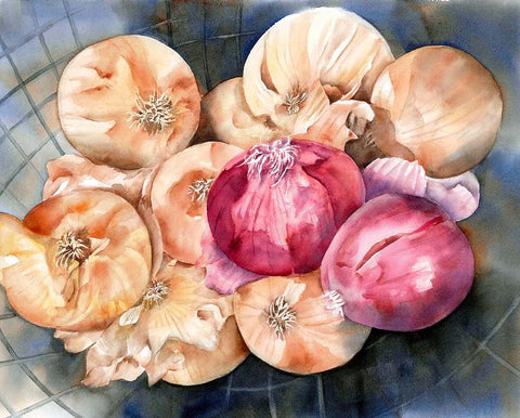 Sweet Onions Print Matted