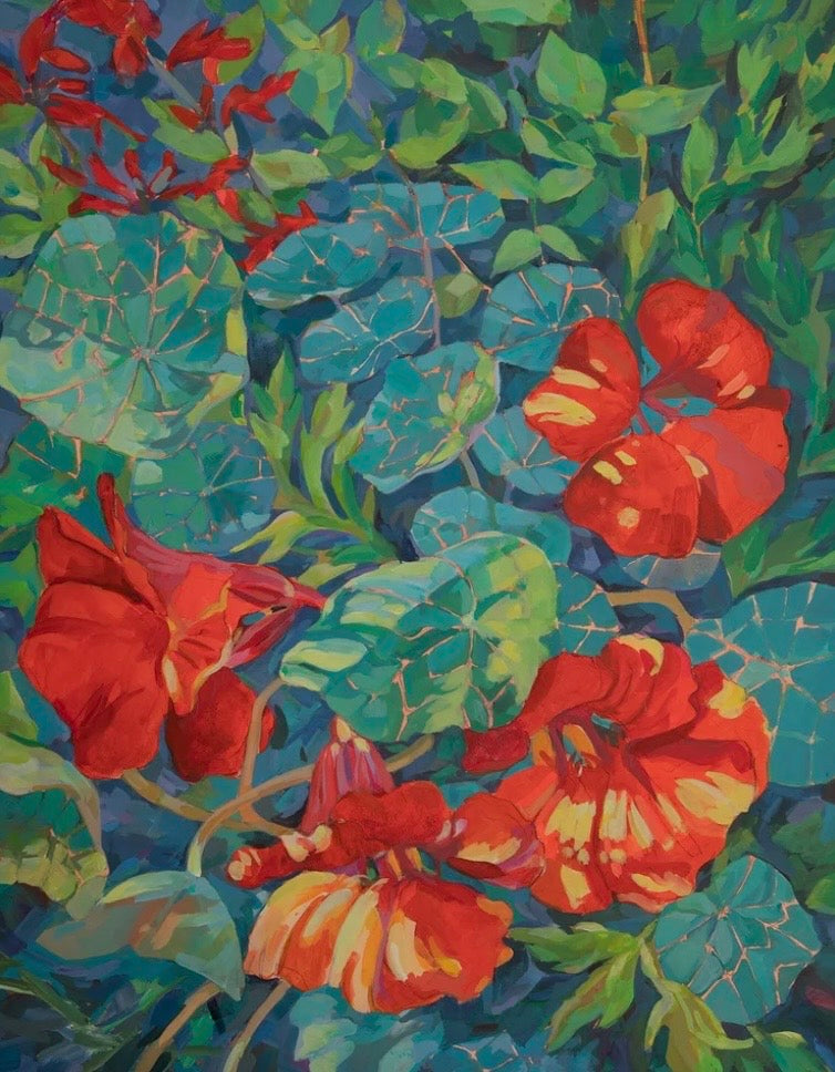 “More Nasturtiums” Note Card