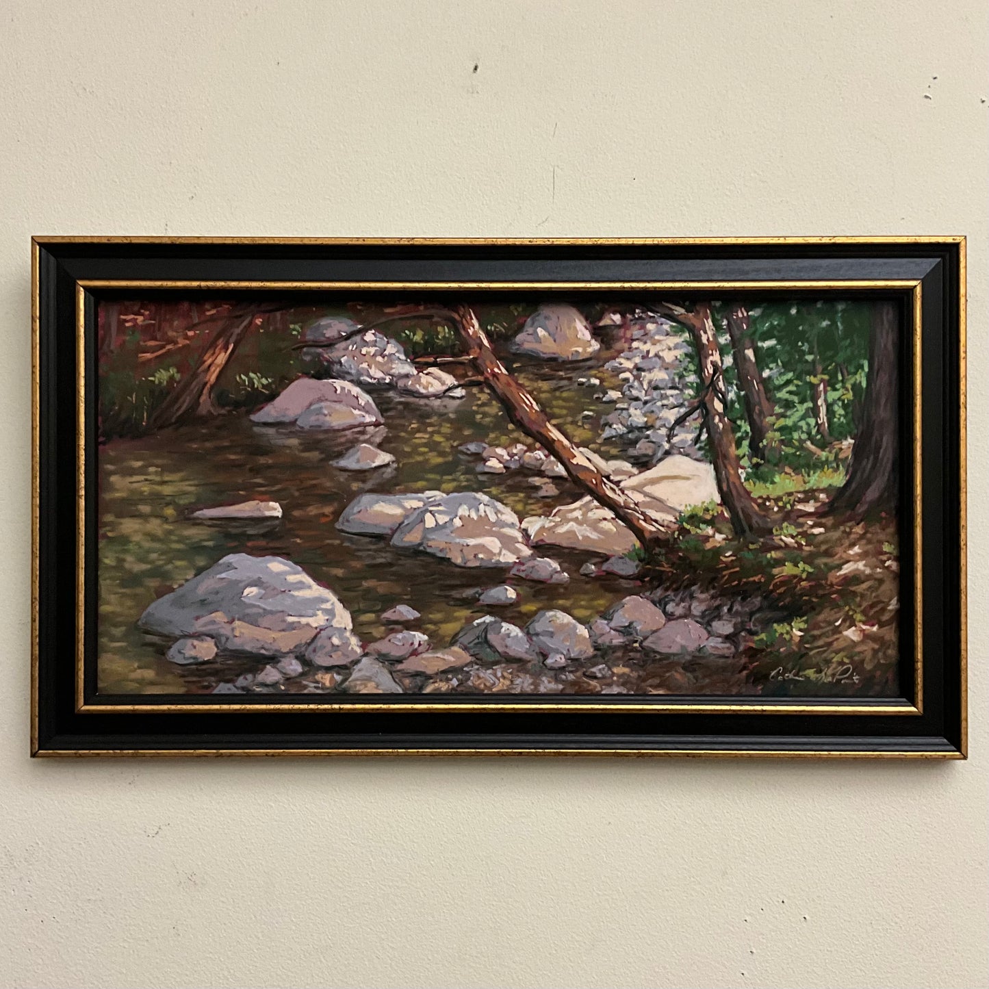 Low River - Original Framed Pastel