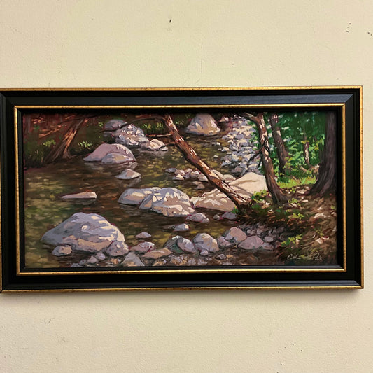 Low River - Original Framed Pastel