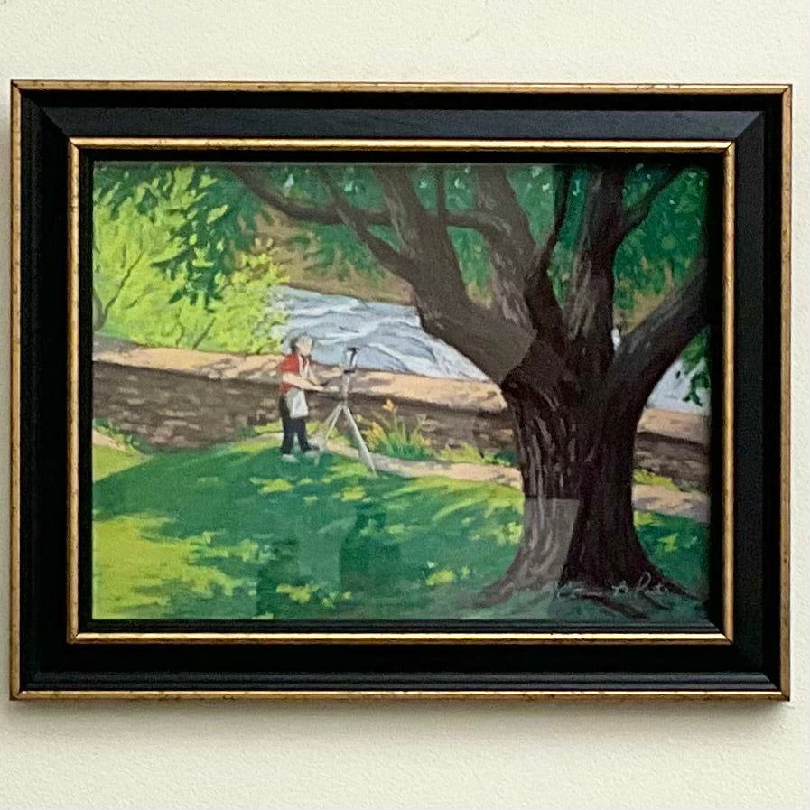 A View by the Water- Original Framed Pastel