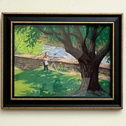 A View by the Water- Original Framed Pastel