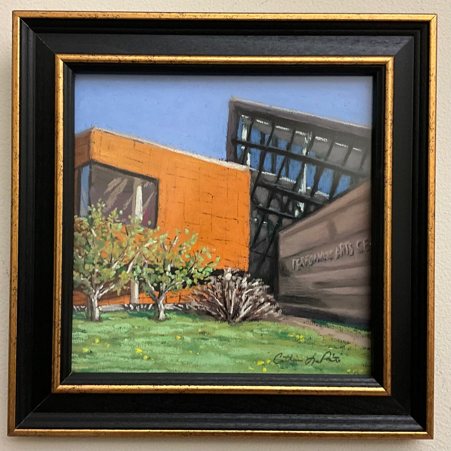 Performing Arts Center- Original Framed Pastel